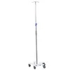Adjustable Height Hospital Infusion Stand Easy to Move and Power Type Without Power in Blue