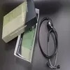 Medical Dual Head Stethoscope With Foam Inside Packaging And Manual Size Of 18.6X10.8cm