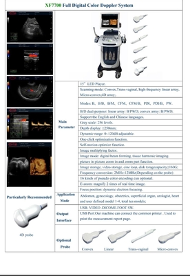 High Resolution Color Doppler Ultrasound Machine Device 3D 4D Cardiac
